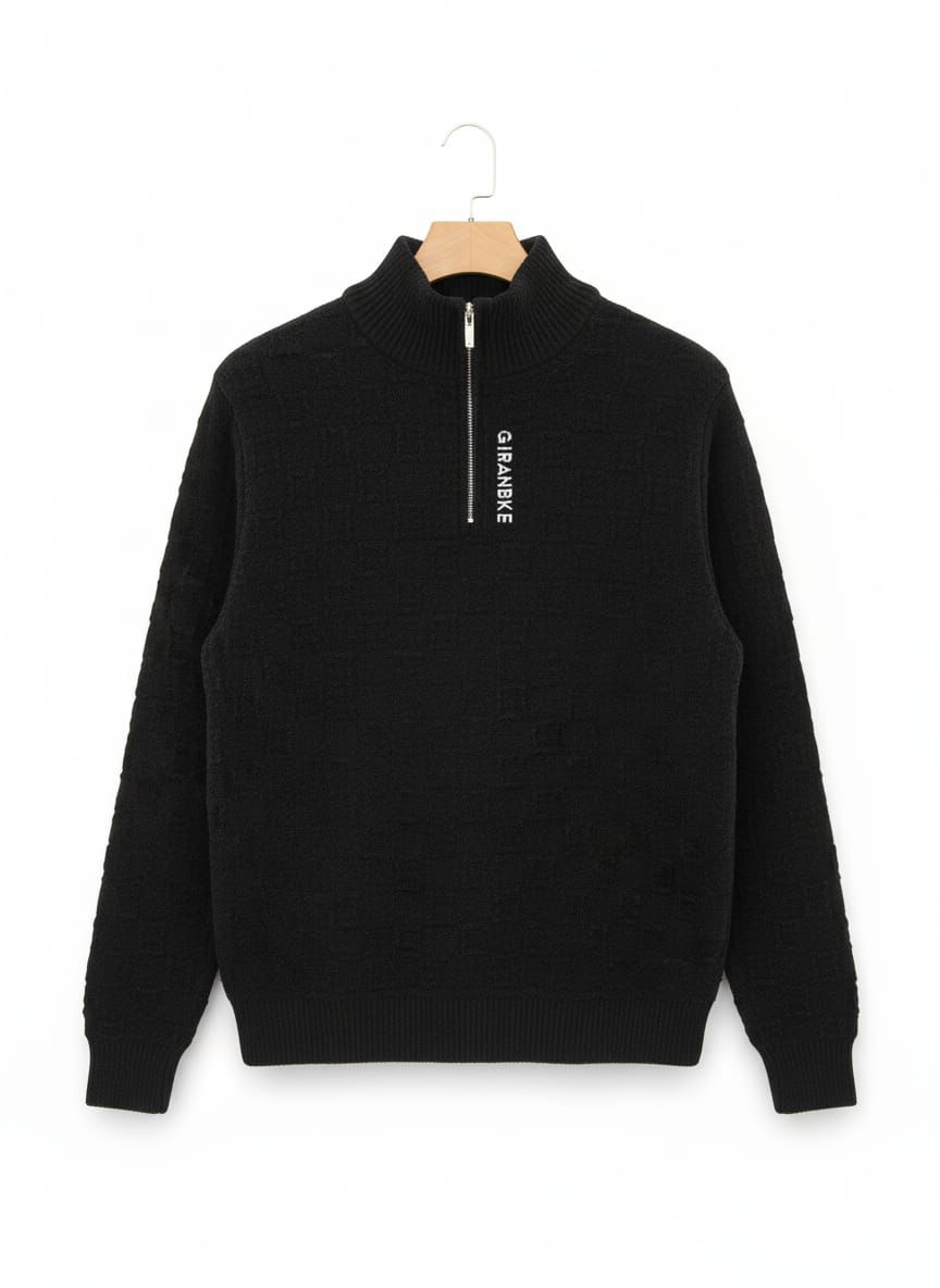 Mens half Neck zipper imported