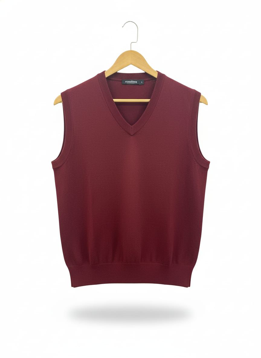 Mens half V-Nick sleeveless imported